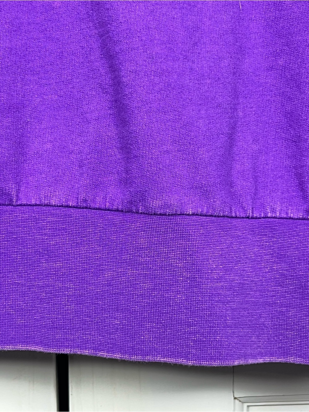 LAKERS ๐ New Era Purple 100% Cotton Crewneck Sweatshirt Size Medium - Picture 4 of 5